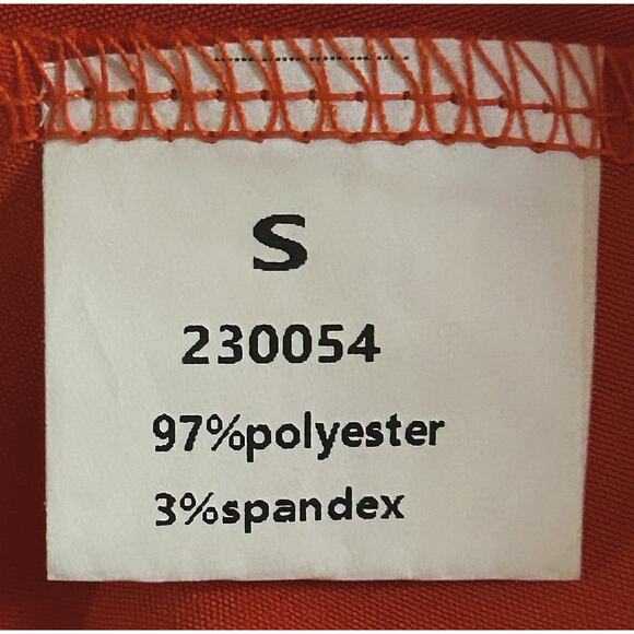 NWT Flamingo High Front Orange Maxi Dress Women's Small - Picture 9 of 9